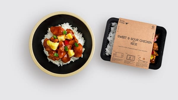 nasi ayam manis masam sedia dimakan
